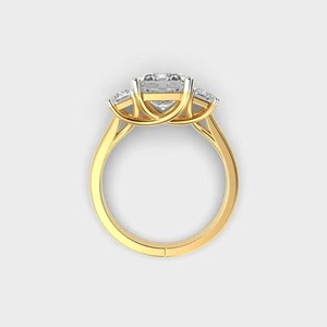 Fournisseur indien Design élégant Brillant Moissanite Bague en diamant avec forme ronde classique Cadeau élégant pour les femmes Party Wear Utilisation - Product Image 5