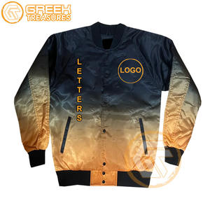 Chaqueta Universitaria Personalizada de Alta Calidad, Sublimada, Satinada, Bordada, Acolchada, Impermeable y Transpirable, para Fraternidades Griegas - Product Image 1