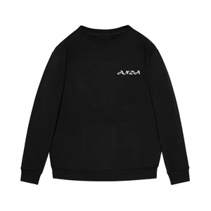 Sweat-shirts à col ras du cou vintage surdimensionnés de couleur unie en coton biologique à manches longues pour hommes - Product Image 6