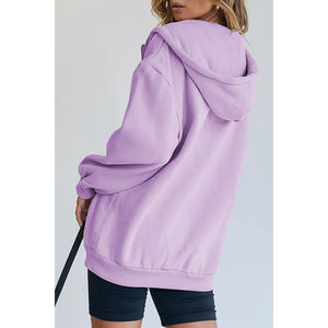 Sweats à capuche sur mesure pour femmes Prix bon marché Logo OEM Service Coton Fabricant Sweats à capuche pour femmes - Product Image 2