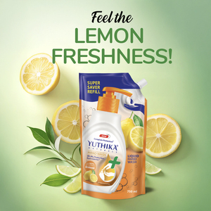 Yuthika Naturals 750ml pH équilibré citron nettoyant pour les mains 100% extraits naturels sous forme liquide - Product Image 6