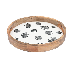 Plateau de service en bois d'acacia naturel de haute qualité plateau de rangement en bois décoratif pour ustensiles de cuisine en gros du Vietnam - Product Image 6