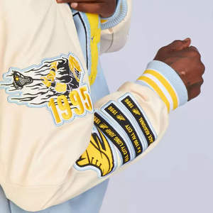 Chaqueta Universitaria Personalizada de Lana Recubierta, Nueva de Invierno, con Bordado, Cuello Alto, Resistente al Viento, Transpirable, Informal, Deportiva, Unisex - Product Image 3