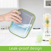 Meilleure qualité étanche rectangulaire en acier inoxydable boîte de rangement des aliments PE Design classique maison cuisine conteneurs de stockage accessoire
