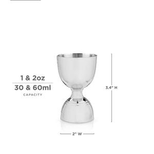 Jigger de Barra de Doble Cara de Acero Inoxidable, Herramienta de Medición de Cócteles Elegante con Acabado Liso, Agarre Equilibrado y Vertido Preciso - Product Image 6
