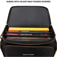 Étui de transport pour figurines miniatures avec séparateurs ajustables, grand sac de rangement pour jeux de rôle avec protection antichoc, compatible avec les figurines de table D&D
