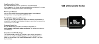 Bloqueador de Micrófono USB-C con Logotipo Personalizado de Fábrica para Conversaciones Privadas, Accesorios para Teléfonos Móviles, Bloqueador de Micrófono USB-C