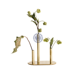 Jarrón de tubo de ensayo de 3 tallos hecho a mano, decoración de mesa rústica, recuerdo de boda, pieza de regalo, fabricante de exportación - Product Image 5