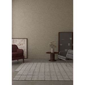 Tapis en laine tissé à la main Contour Ivory, coton biologique jacquard, fait main, rectangulaire, en jute, pour couloir et chambre, 9x12, pelucheux - Product Image 5