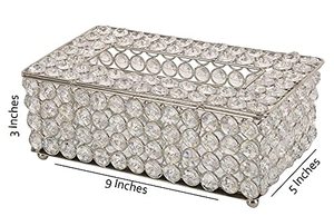 Boîte porte-serviettes en cristal de qualité supérieure pour décorations de table et de mariage - Product Image 2