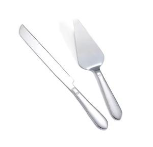 Juego de Cuchillo y Espátula para Pastel, Plateado, de Acero Inoxidable, para Pizza - Product Image 2