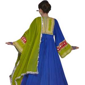 Nuevo Vestido Moderno Indio-Pakistaní de Encaje sin Costuras hasta la Rodilla para Mujer, Hecho a Medida, de Poliéster, MOQ Bajo - Product Image 4