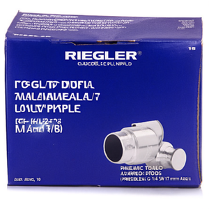 RIEGLER Embout en acier galvanisé DN 7.2-7.8, filetage mâle G 1/4 SW 17 mm, lot de 10, accessoires et pièces pour outils pneumatiques - Product Image 3