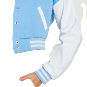 OEM Manufacturer High Quality <b>Men</b> Hot Selling Wholesale Women's <b>Long</b> Sleeves Casual Cropped Varsity <b>Jacket</b> Wholesale Clothing - Product Image 4