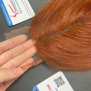 Fermeture droite en os 2x4 dentelle transparente sans bordure partie centrale Extensions de cheveux Style de luxe de Thanh An hair - Product Image 3