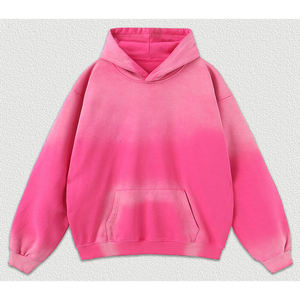 Pull à capuche délavé en polaire lourde de haute qualité pour hommes Logo personnalisé Vente en gros Bon marché Streetwear Sweats à capuche - Product Image 1