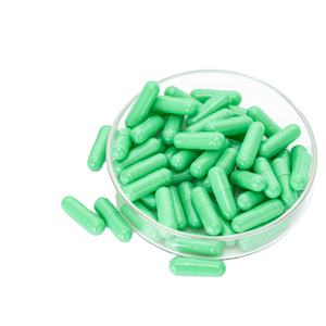 Kräuter ergänzungen Gelatine Leere Kapseln Größe 00 <span class=keywords><strong>0</strong></span> Großhandel Grün gefärbte Kapseln zum Verkauf - Product Image 5