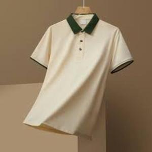 T-shirt personnalisable pour homme, haute qualité, 100% fibre de bambou, séchage rapide, tissu Dobby 200g, manches courtes - Product Image 1
