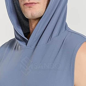 Último diseño de alta calidad hombres gimnasio Fitness sudaderas con capucha de talla grande transpirable hombres gimnasio Fitness sudaderas con capucha - Product Image 5