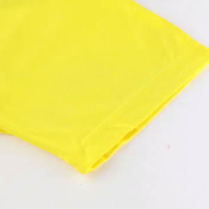 Ensemble de football unisexe en gros, maillot de football jaune et noir personnalisé, maillots de football à manches courtes vierges, découpe automatisée - Product Image 4