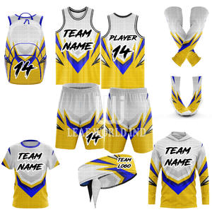 Conception personnalisée séchage rapide vente en gros 100% polyester hommes imprimé uniforme de basket-ball réversible ensemble de maillot de basket-ball - Product Image 1