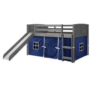 Lit mezzanine double persienne pour enfants avec toboggan et tente Meubles pour enfants en bois de haute qualité du Vietnam pour les distributeurs mondiaux - Product Image 5