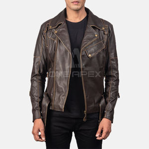 Chaqueta de cuero genuino para hombre 2025 nueva moda de manga larga de otoño para hombre chaqueta de invierno Top Trending chaquetas para hombre - Product Image 1