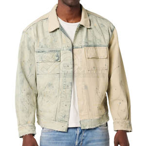 Chaquetas vaqueras de alta calidad para hombre, Chaquetas vaqueras ligeras para hombre, Chaquetas vaqueras de diseño personalizado para hombre - Product Image 1