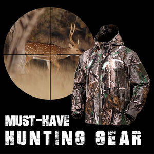 Veste de chasse personnalisée pour homme en polyester, imperméable, respirante, isolée, camouflage, toile de haute qualité, pour l'extérieur, printemps-automne, imprimée - Product Image 2