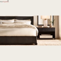 Lit artisanal en bois de hêtre de style danois moderne, cadre en bois massif d'inspiration vintage, taille Queen, taille Full, taille enfant, sur mesure