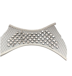 วัสดุและอุปกรณ์รองเท้าแบบตาข่ายประดับคริสตัล รุ่นใหม่ ปี 2025 รองเท้าส้นเตี้ยแบบปิดนิ้วเท้า รองเท้าฤดูใบไม้ร่วง ผลิตภัณฑ์กึ่งสำเร็จรูป - Product Image 1