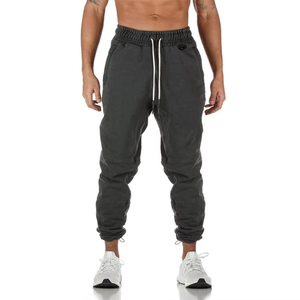 Pantalons décontractés en coton pour hommes, streetwear, molleton, délavage acide, sur mesure, de haute qualité, confortables, taille adulte, pantalons décontractés - Product Image 2