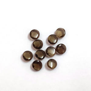 5ชิ้นหินควอทซ์สีควันธรรมชาติ10มม. ทรงกลม Cabochon 13.2 CTS คุณภาพการขาย Iroc สโมคกี้โทแพซคาปพลอยหลวมเรา $6.4สำหรับทุกคน - Product Image 6