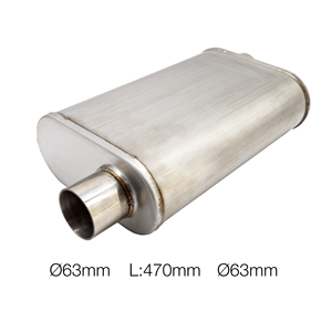 Silencieux universel ovale id 63mm - Product Image 1