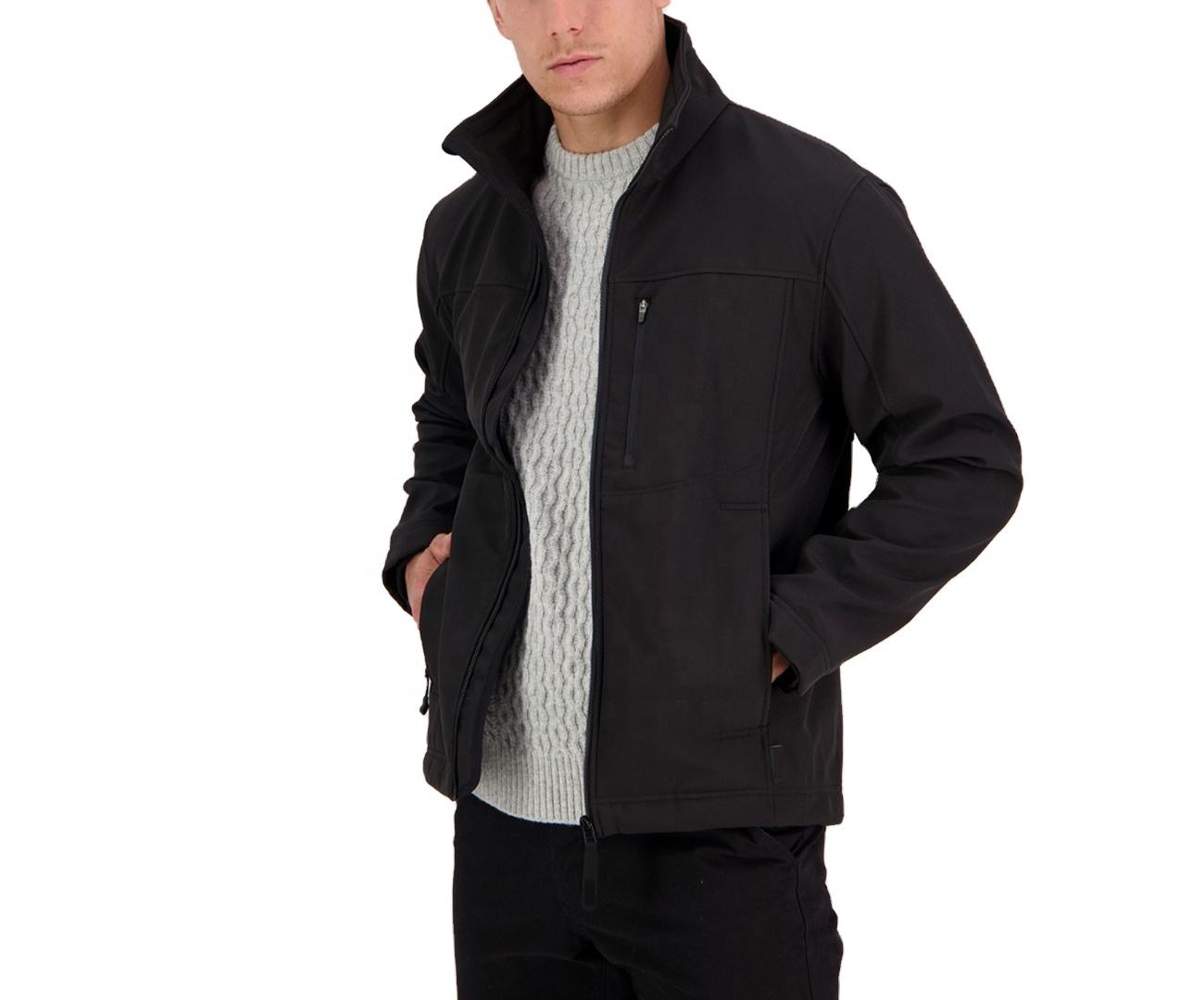 Men Casual Zip up Lightweight Windbreaker Breathable Outdoor