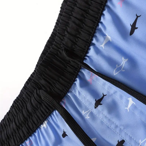 Men's Casual 100% Cotton <b>Hawaiian</b> Beach Swim Trunks Regular Fit Non-Stretch Woven Summer Drawstring Mid Plaid Anti-Wrinkle - Product Image 3