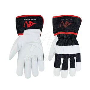 Guantes de seguridad de algodón para hombre, talla L, antideslizantes, resistentes al frío, 12 oz de espesor, 12 pulgadas de longitud, impermeables, transpirables, para soldar - Product Image 4