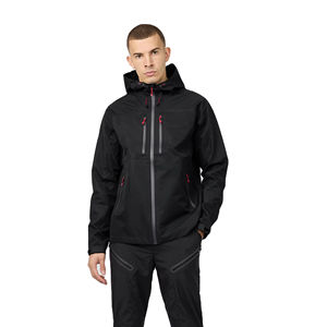 Custom Logo HIgh Quality Best Design <b>Black</b> <b>Windbreaker</b> Running Tracksuit Outerwear Sets For Men - Product Image 1