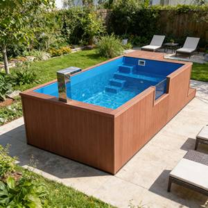 Piscina de Fibra de Vidrio de Alta Calidad, Fácil Instalación, Piscina Familiar al Aire Libre, Piscina Elevada - Product Image 1