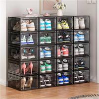 Vente Directe Usine Boîte de Rangement Chaussures en Plastique Transparent Vente en Gros Boîte à Chaussures Personnalisée en Plastique