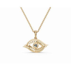 จี้เพชรทรงกลมคุณภาพสูง 0.355 กะรัต เพชรเลี้ยงในห้องปฏิบัติการ ทอง 9 KT 14 KT 18 KT เครื่องประดับขายส่ง ผู้ผลิต OEM B2B สำหรับส่งออก - Product Image 4