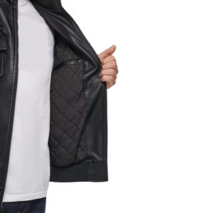 Dernier design confortable de haute qualité en peau de mouton Col rabattu Veste en cuir à manches longues pour hommes Mode masculine - Product Image 5