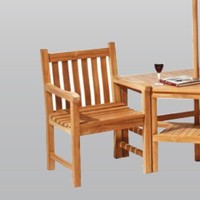 Ensembles de salle à manger de jardin en teck au design moderne pour hôtels et appartements – Table et chaises de patio, mobilier d'extérieur