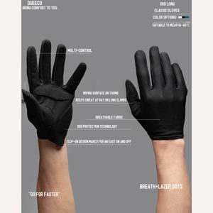 Guantes clásicos de conductor perforados vintage Acabado de gamuza suave - Product Image 6