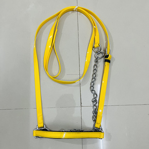 Meilleure vente de bandeau nasal à rembourrage souple en PVC pour chevaux équestres avec chaîne en fer de haute qualité - Product Image 5