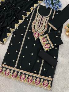 Superhit Launch Modern 3mm Secuencia Encaje Borde Bordado Cording para Salwar Kameez Pure Airtex Chinon Party Thread Work - Product Image 2