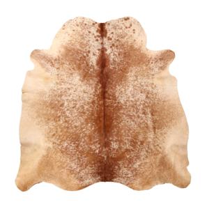 Tapis modernes lavables en cuir de vachette 100% naturel couleur unie rond pour hôtel ou cuisine - Product Image 1