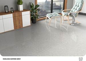 Dalles en porcelaine effet marbre blanc élégant 600x1200, surface polie, revêtement de sol moderne sans joint, idéal pour les intérieurs de luxe - Product Image 2