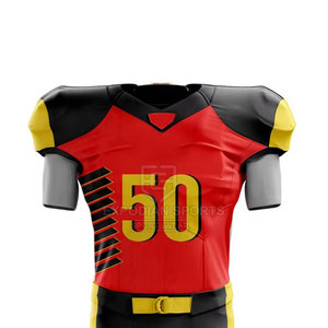 Uniforme de Fútbol Americano de Manga Corta, Transpirable, Talla Grande, de Alta Calidad y Bajo Precio, Hecho de 100% Poliéster - Product Image 4