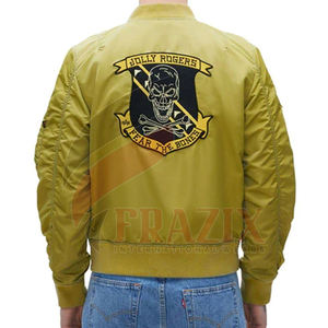 Chaqueta táctica de satén para hombre, Cazadora Bomber con parches, de poliéster y satén, ligera, de invierno, nuevo estilo - Product Image 3